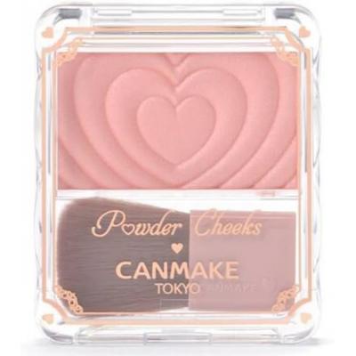 Neznačková paletka tvářenek Canmake P03 Cheerful Peach, tvářenka v pevné konzistenci, královská barva, dlouhotrvající 1 P03