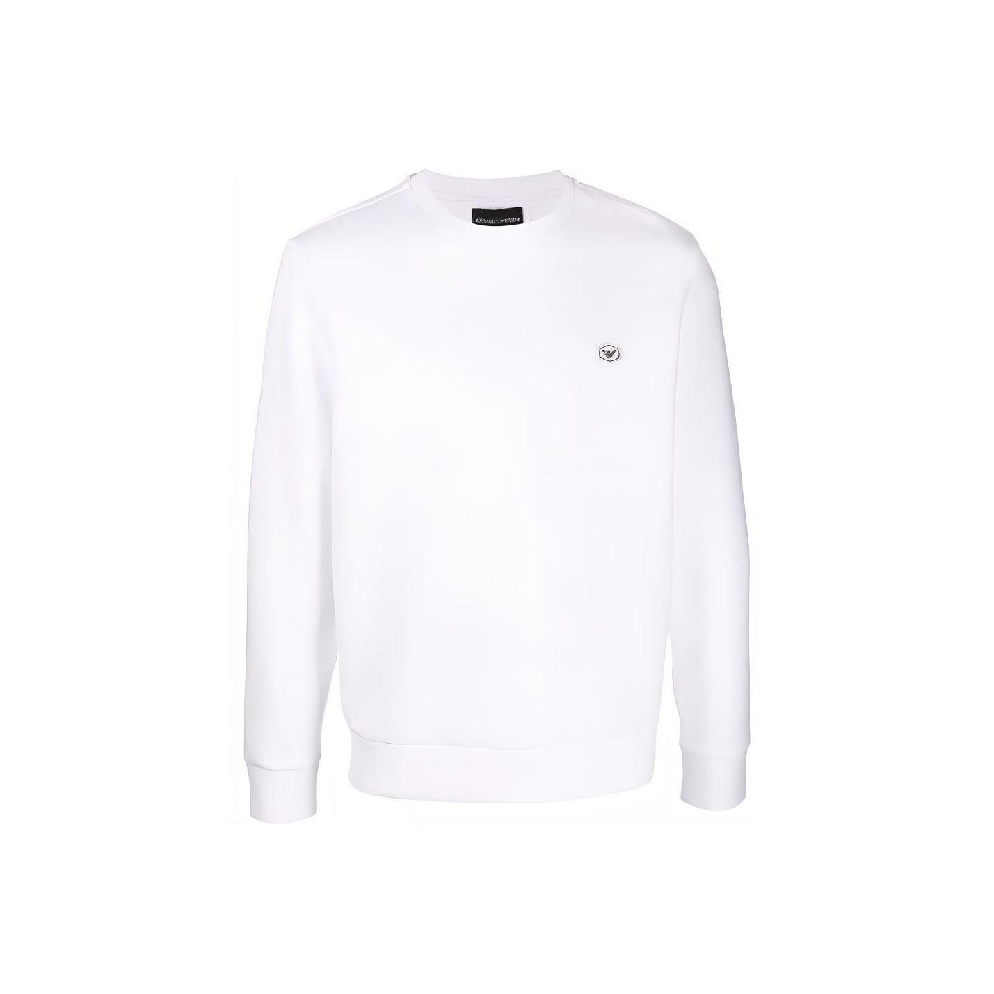 Emporio Armani Logo Crewneck Sweatshirt Men sweatshirt White 8N1MD1-1JHSZ-0100 XL