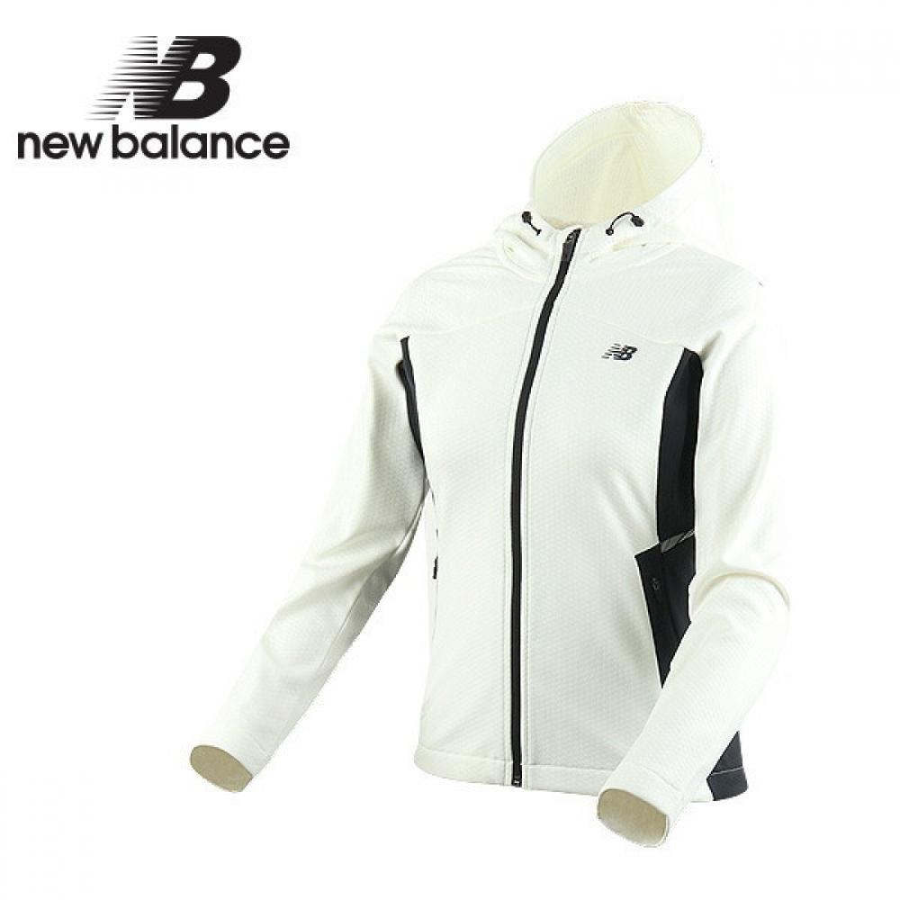 

New Balance Women S Hexagon Fleece Hoodie Zip Up White 100