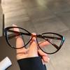 Korean version of plain artifact myopia glasses women's high definition eye protection anti-blue flat glasses large frame thin glasses frame