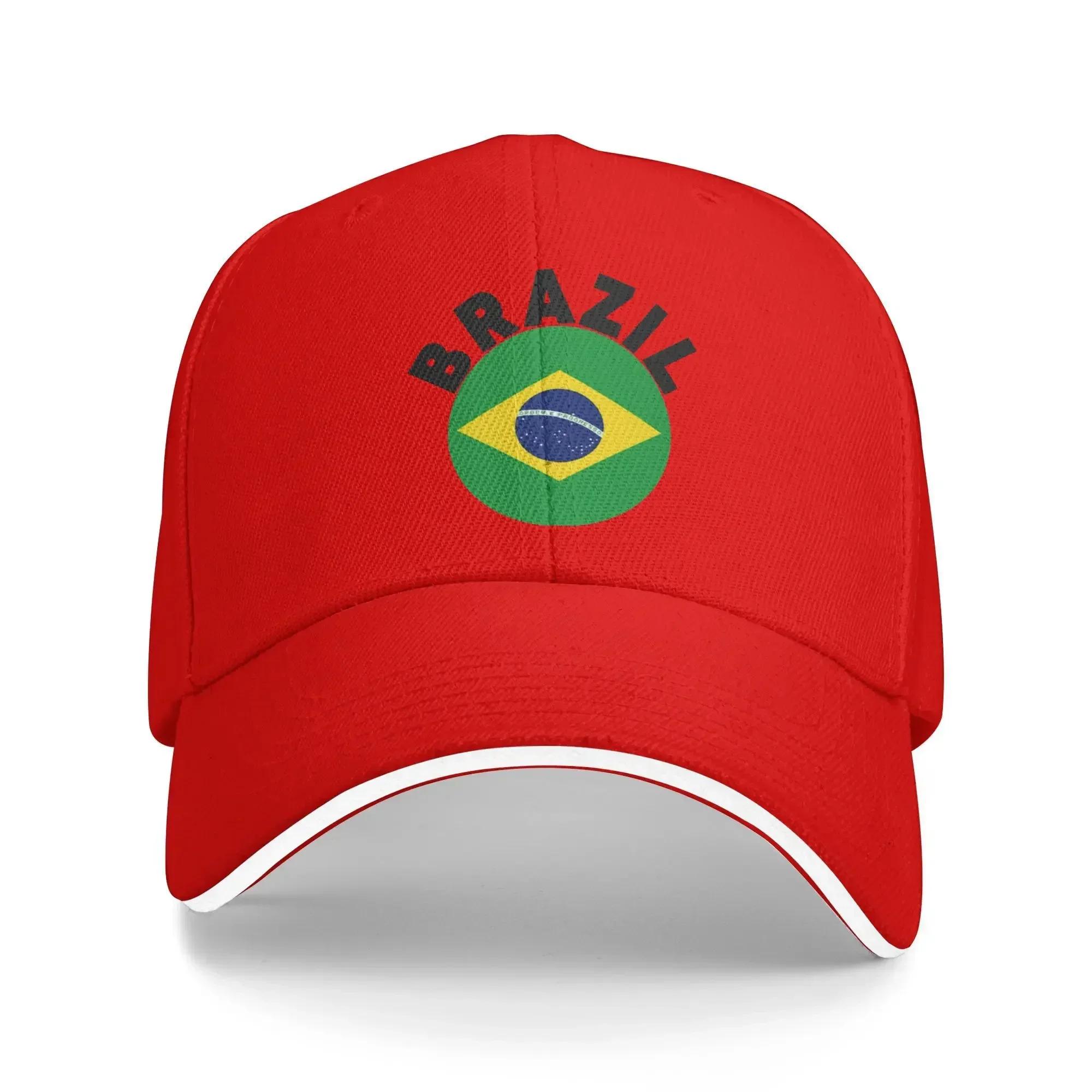 

Brazil Flag Baseball Cap Classic Unisex Unisex Trucker Hat Adjustable Custom DIY Outdoor Sports Baseball Caps Gift One Size