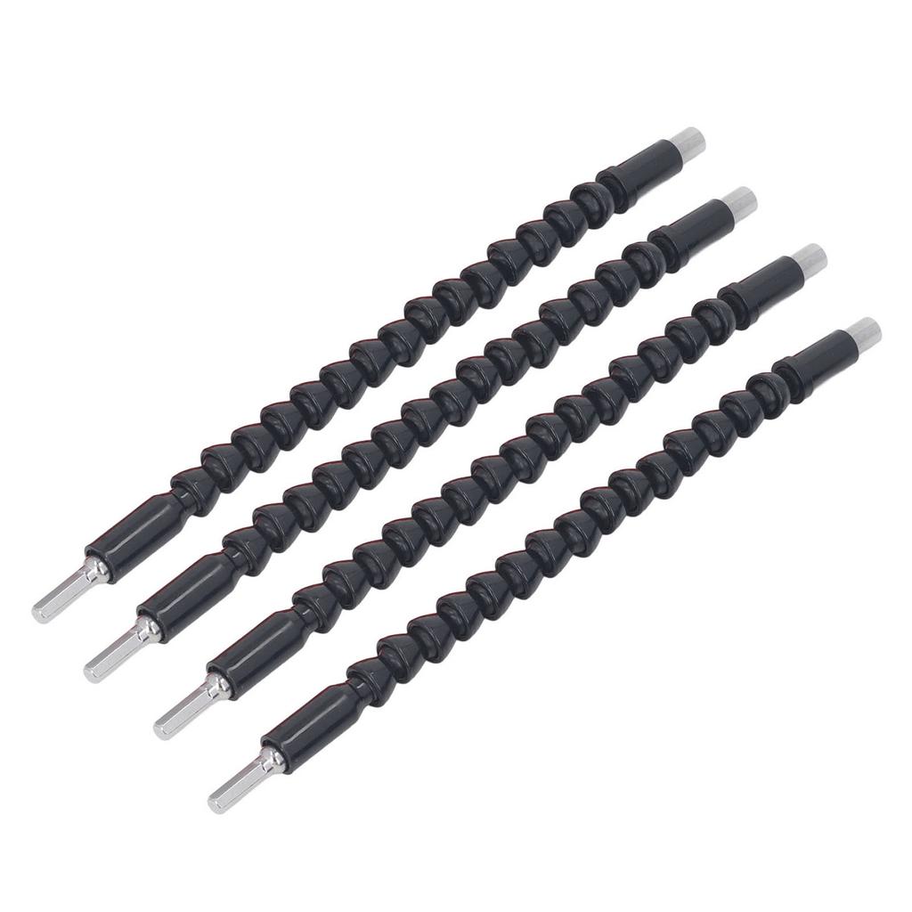 4 STK Fleksibel Borforlenger 11,6 Tommer 1/4 Tomme Bortilkobling Bøybar Skrutrekker