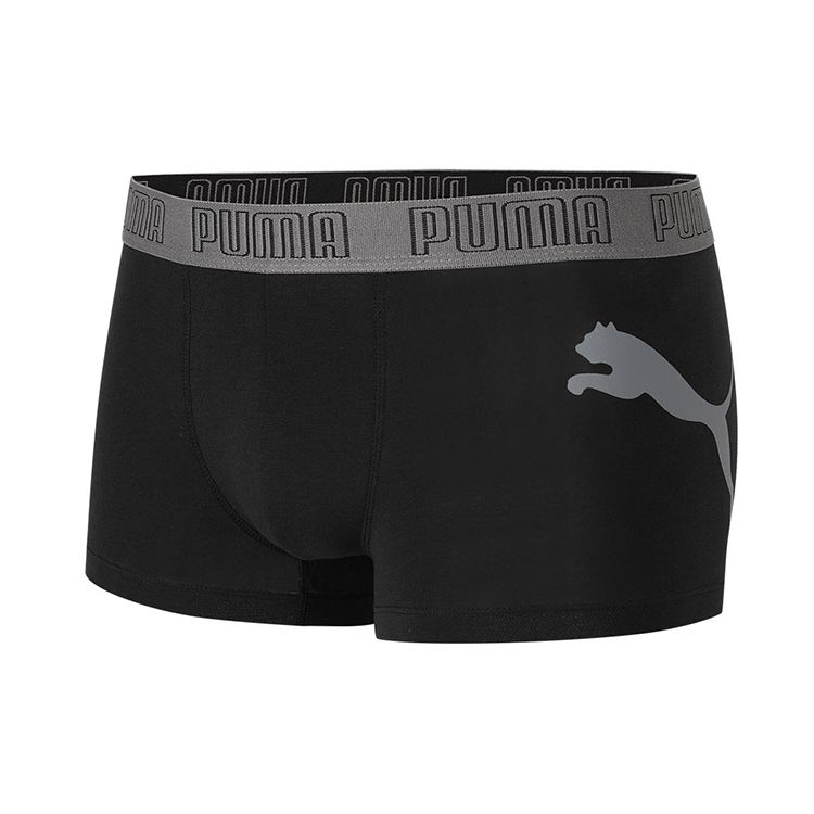 Puma Logo Casual Breathable Boxer Briefs 3-Pack Men underwear Black Gray Blue 701229117-004