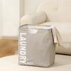 Large Capacity Waterproof Laundry Basket Cotton Linen Dirty Clothes Basket Home Organizer Bucket Foldable Sundries Storage Bag