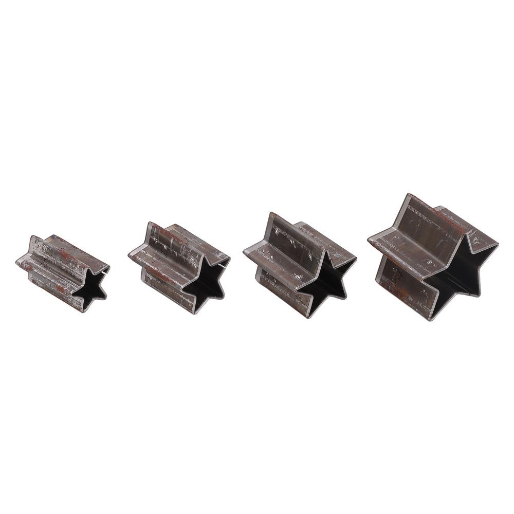 4 PCS with Storage Box Star Shape Leather Cutting Dies Set for DIY Handicrafts, Leather Bags, Belts