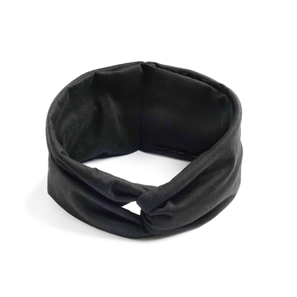 

Wide Crossed Headband, Solid Color Stretch Sports Yoga Headband Ladies 1pcs