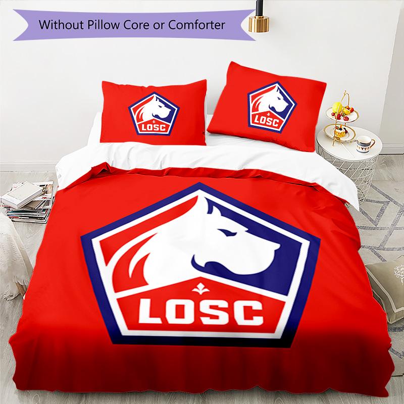 LOSC Lille Pattern Bedding,Quilt Set Quilt Cover Pillowcase Home Birthday Gift (1*duvet Cover+2*pillowcase,without Core)