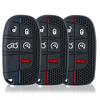 5 Buttons Silicone Car Smart Key Cover For Jeep Renegade Frand Cherokee Dodge Journey Charger Chrysler 200 300 300 Shell Fob