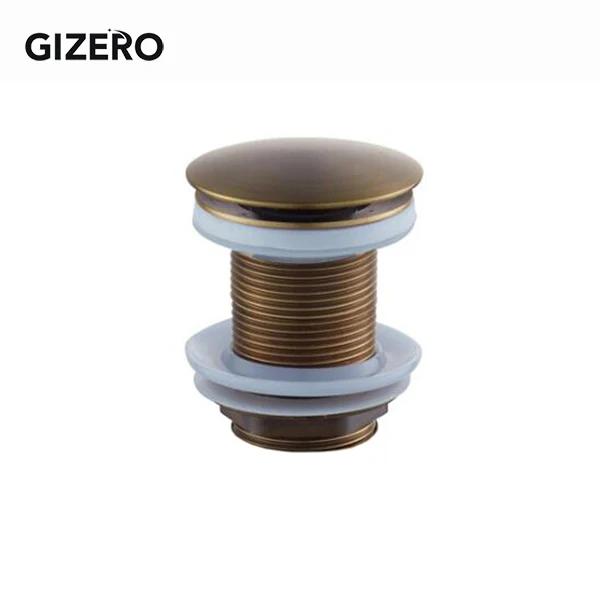 

Bathroom Basin Sink Pop Up Drain Antique Brass Carved Waste Stopper Clic-clac Waterlet Vanity Sink Waste Drainer ZR2025