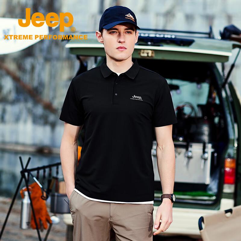 JEEP Men s Breathable Sport Polo T-Shirt 2XL/185