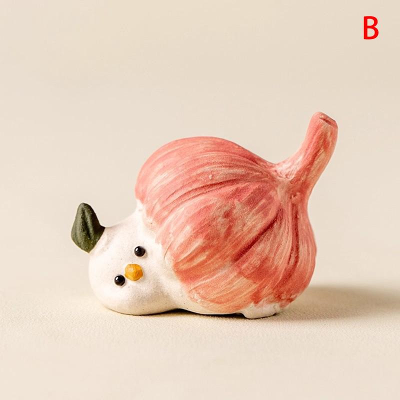 Garlic Bird Tea Pet Ornament Figurines Crafts Creative Decoration Home Decor Office Desktop Decoration ,Idea Festive Gift