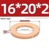 Pure Red Copper Gasket Sealing Ring for Marine Instruments, Metal Flat Washer M3-M60mm