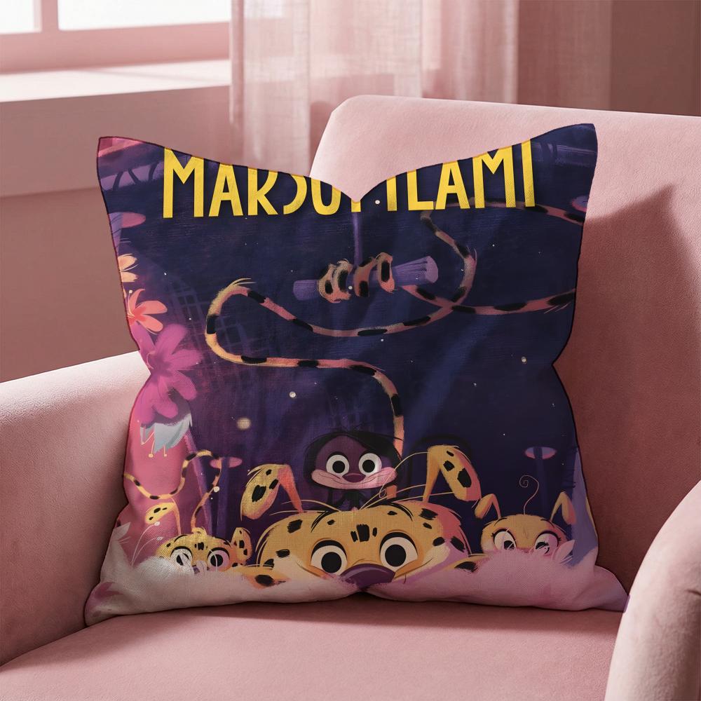 M-Marsupilami CARTOON Kissenbezug Mehrzweck-Kissenbezug für Zuhause & Auto - Wendbar, Weich & Langlebig für den täglichen Gebrauch