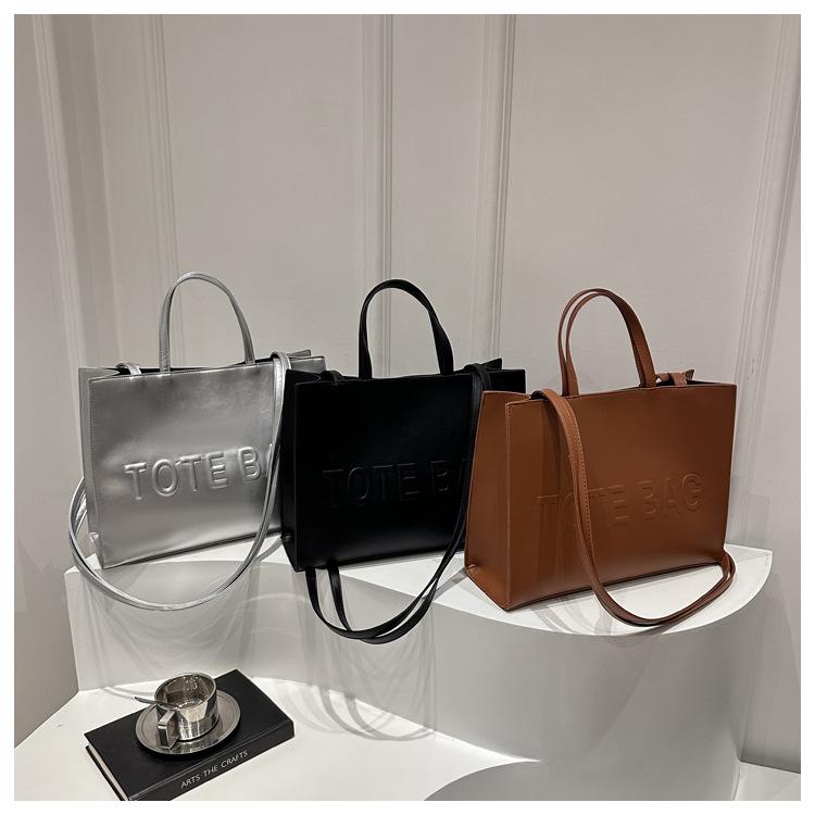 Minimalistische koreanische Tragetasche für Damen, große Kapazität, für Pendler, Umhängetasche CLE