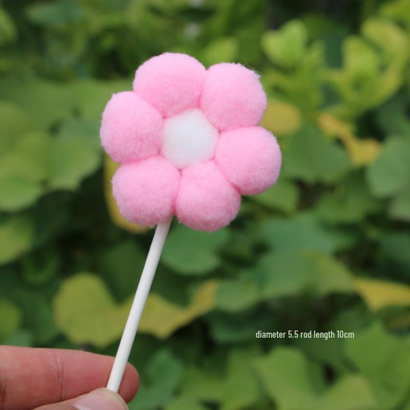 3D Cloud Cake Decorations: Dessert Flags & Fluffy Ball Inserts