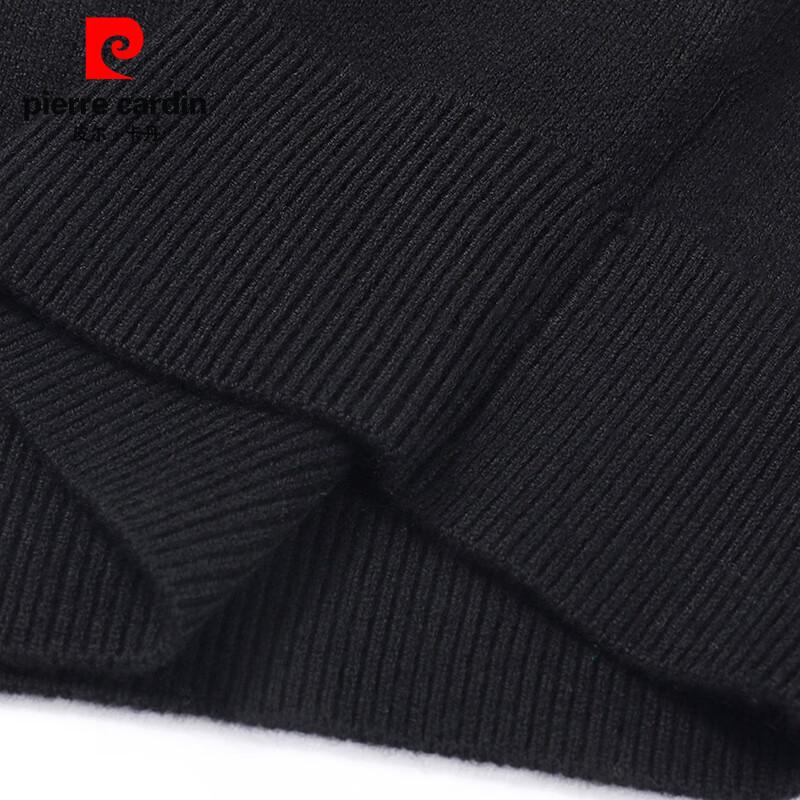 Pierre Cardin Men's 100% Wool Zipper Mock Neck Sweater