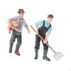 2 Stück Simulation Landwirt Modell Actionfiguren Kinder Spielzeug Sammlungen Geschenk