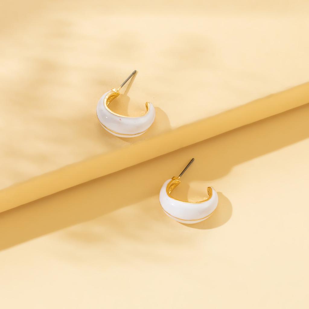 Geometric Stylish Elegant Earrings With Pearl Trendy Accessories Summer