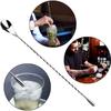D2 30/40cm 304 Stainless Steel Stirring Bar Spoon Cocktail Spoon Spiral Pattern Bartending Tool Drip Spoon Long Handle Bar Tool