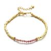 Stone Beaded Bracelet Girls Creative Electroplated Stone Crystal Bracelet