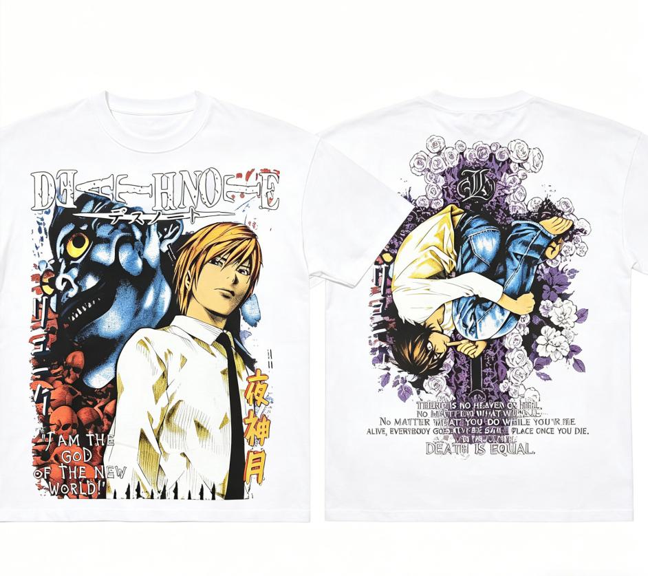Death Note Anime Lover T shirt Year round clothing personality Clothes Plus Size Unisex New Model Couples high quality soft