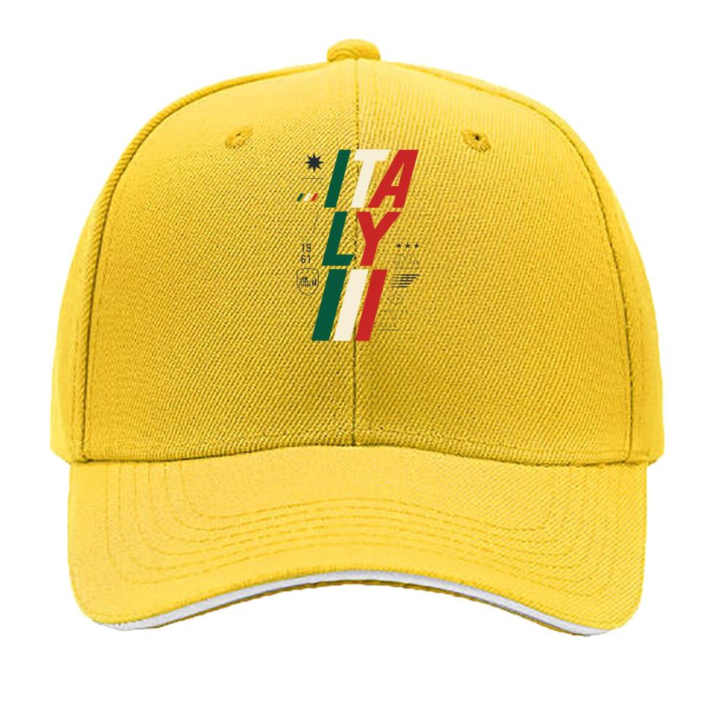 Moderne Italien Flagge Typografie Emblem Sandwich Baseballkappe Sonnenkappe Outdoor Workouts Hut