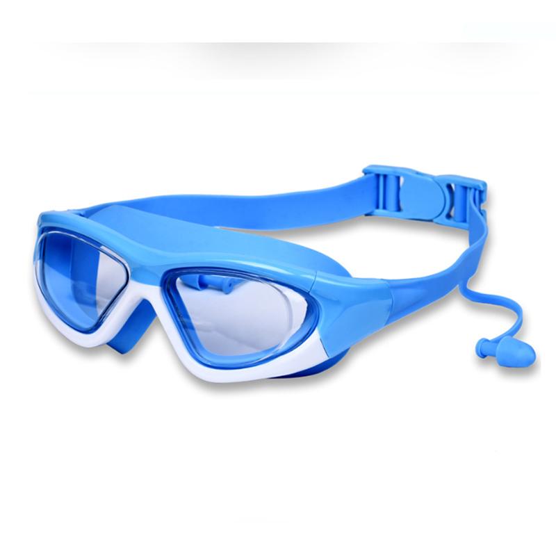 Children's Swimming Goggles Male And Female Anti Fog And Waterproof Large Frame Diving Goggles Student Swimming Equipment
