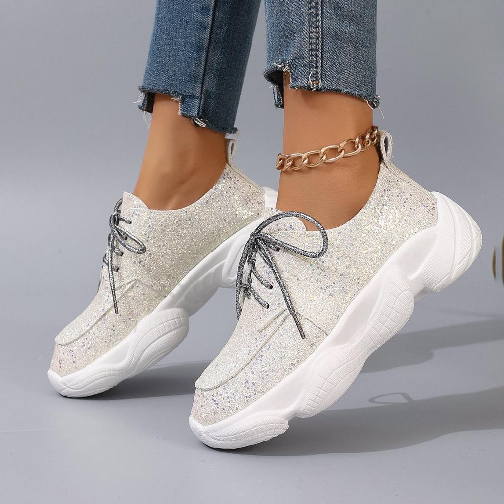 2025 New Spring Fly-woven Mesh Casual Sports Women's Shoes Breathable Thick-soled Dad Shoes Summer