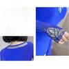 Elegant Lace Long Sleeve Top Women Spring Autumn Slim Fit Sheer Mesh Blouse Fashion Inner Wear