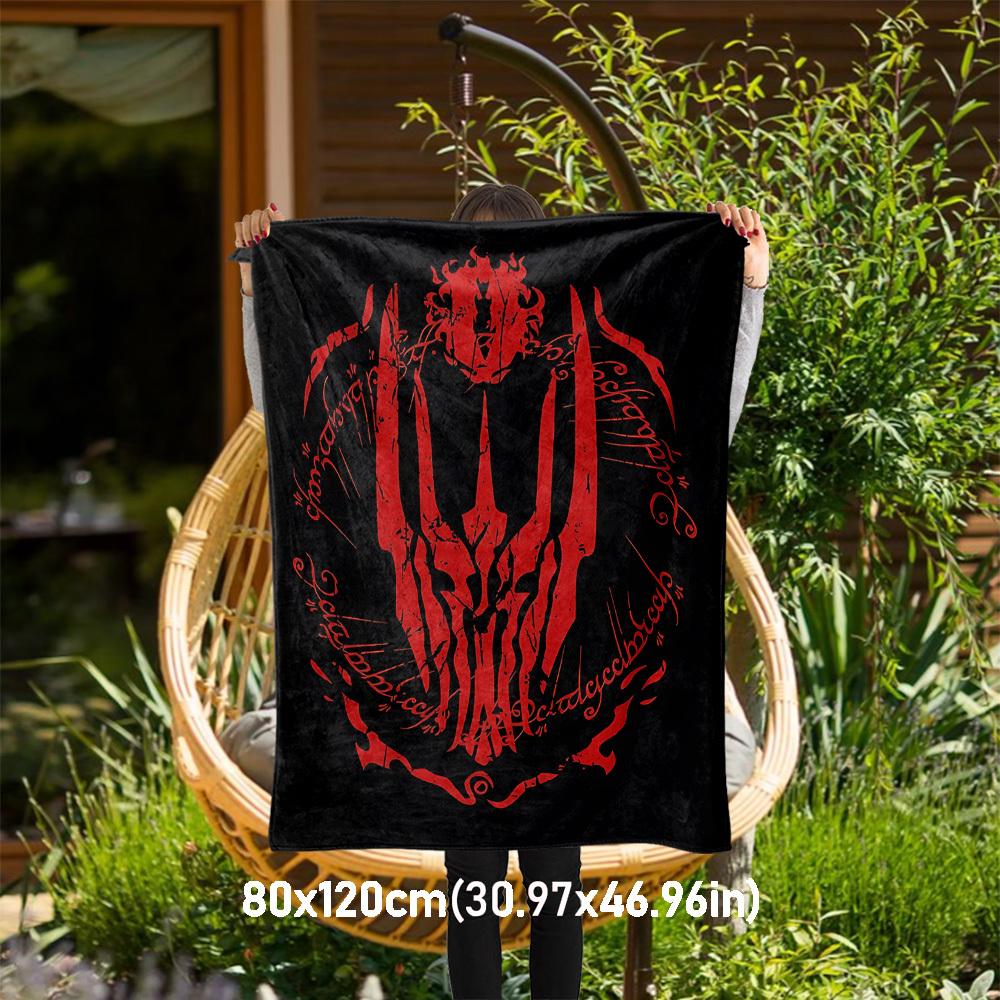 

1pc Skull, Gothic - Throw Blanket, Soft, Flannel Blankets, Living Room, All Seasons Use-1021165 80x120cm