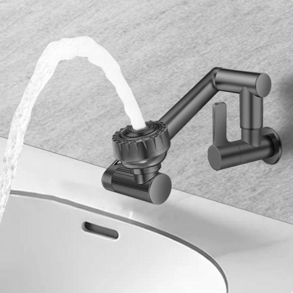360° Rotating Robotic Arm Faucet Hot and Cold Water Adjustable Dual Mode Faucet High Pressure Flexible Kitchen Rotating Faucet