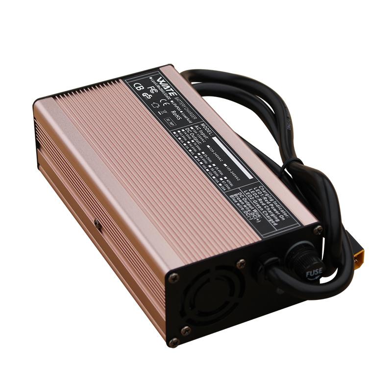 42V 15A smart lithium battery charger for 10S 36V lithium battery fast charging connector optional