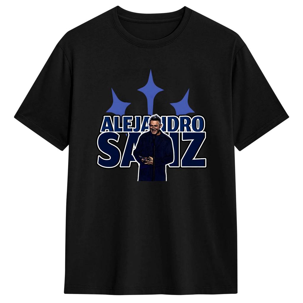 Harajuku TShirt Beach Alejandro Sanzs Hipster T Shirts Spanish 2026 Tour Pure Cotton Tee Shirt for Unisex Y2K Retro Cheap Tops