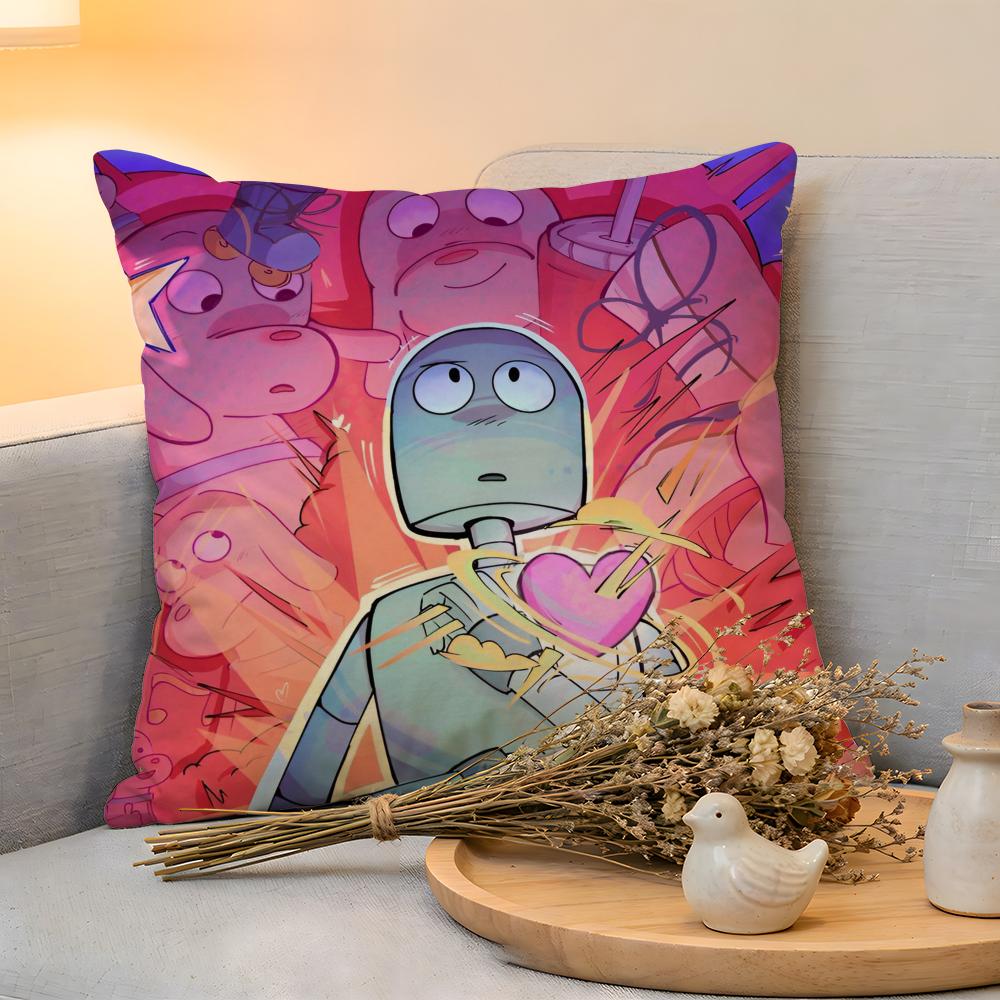 

Cushion Cover Linen SkinFriendly Soft Decorative Case for Sofa Home Decor Healing RRobot Dreams Anime Pillow cover 30x30cm