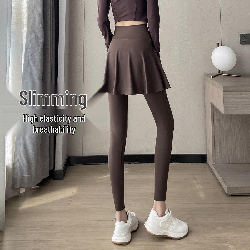 Women's Quick-Dry Yoga & Running Culottes: Spring/Autumn, Anti-Exposure, High-End Casual Sportswear