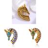 Animal Giraffe Brooch Jewelry With Colored Water Dazzling Crystals For Unisex Fashion Accessory