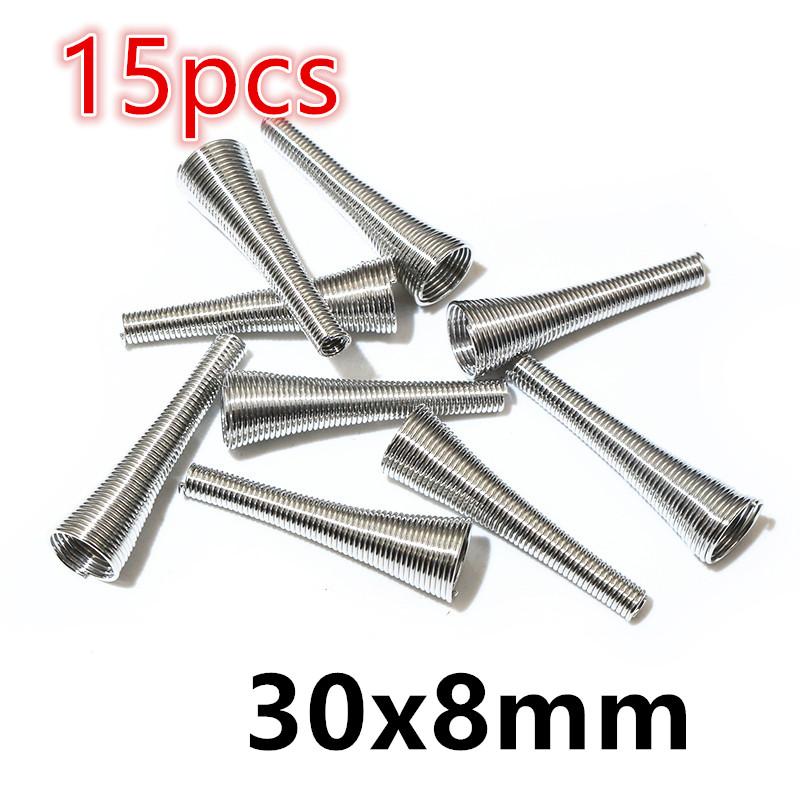 15-30pcs Spring Funnel Shape Spacer Beads Caps DIY Beading Supplies Cone Spring Coil End Caps For Jewelry Makings Accessories