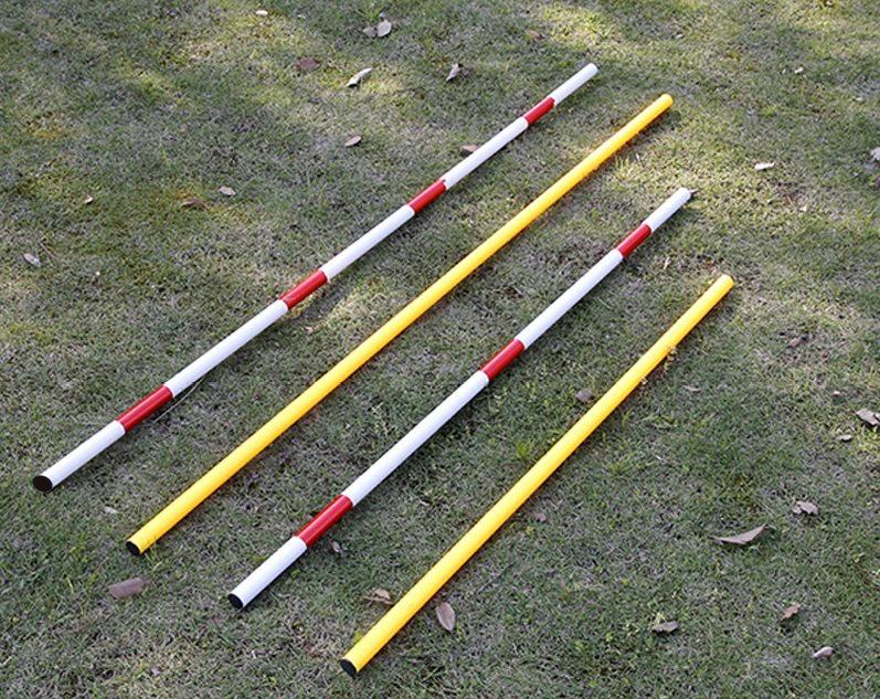 Multi-Sport Training Poles: Ground Stakes, Traffic Cones, Slalom and Serpentine Practice Poles for Basketball, Football, and Driving.