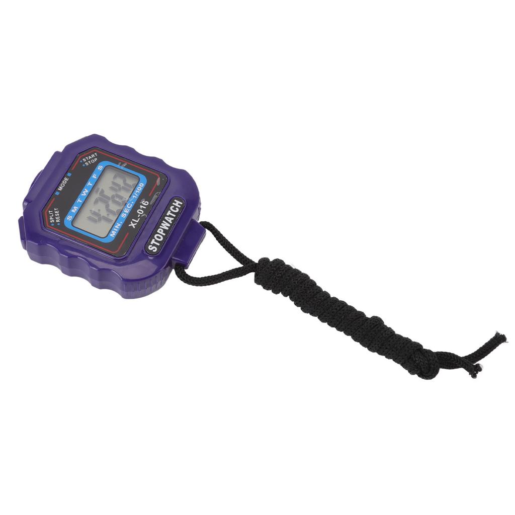 Electronic Stopwatch Single Row 2 Display Sports Stopwatch Timer Athletic Contest Clock Stopwatch with  13 Button Battery XL 016