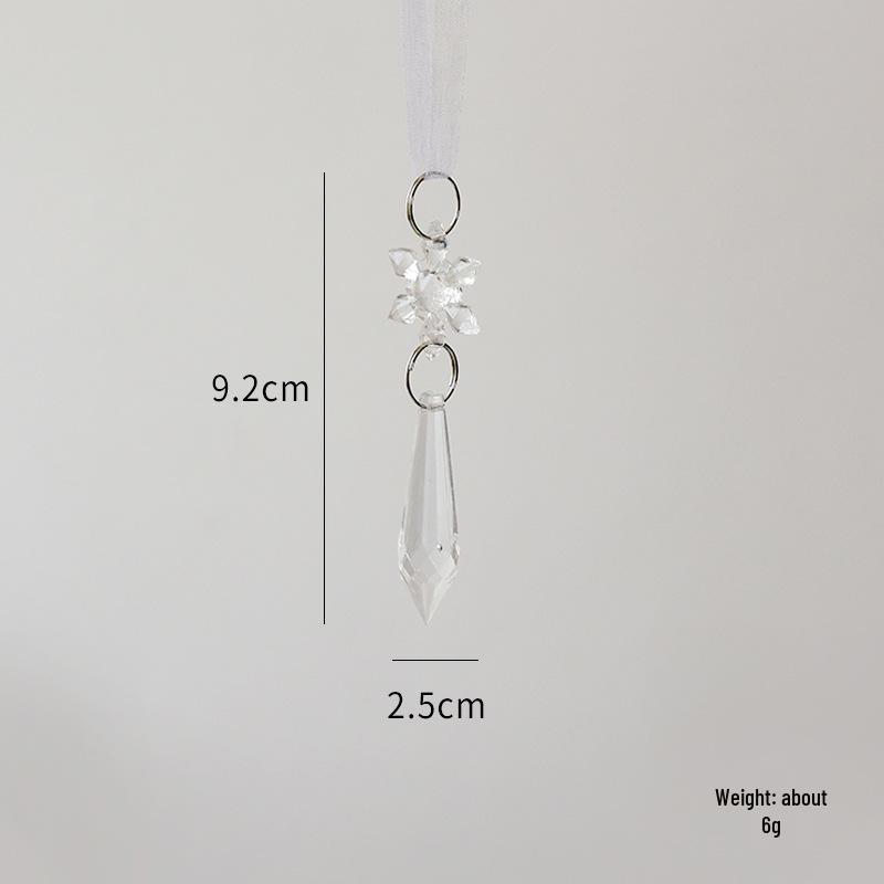 NUCHI Acrylic Snowflake String Christmas Tree and Scene Ornament