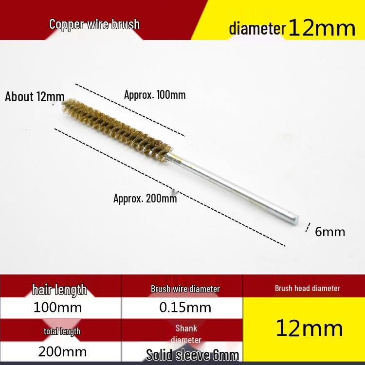 Electric Drill Stainless Steel Pipe Brush with Extended Handle for Polishing, Grinding, Deburring, and Rust Removal