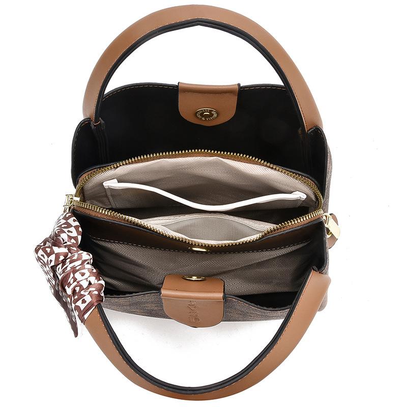 Popular bucket bag women's messenger bag 2025 new trendy fashion women's portable shoulder bag