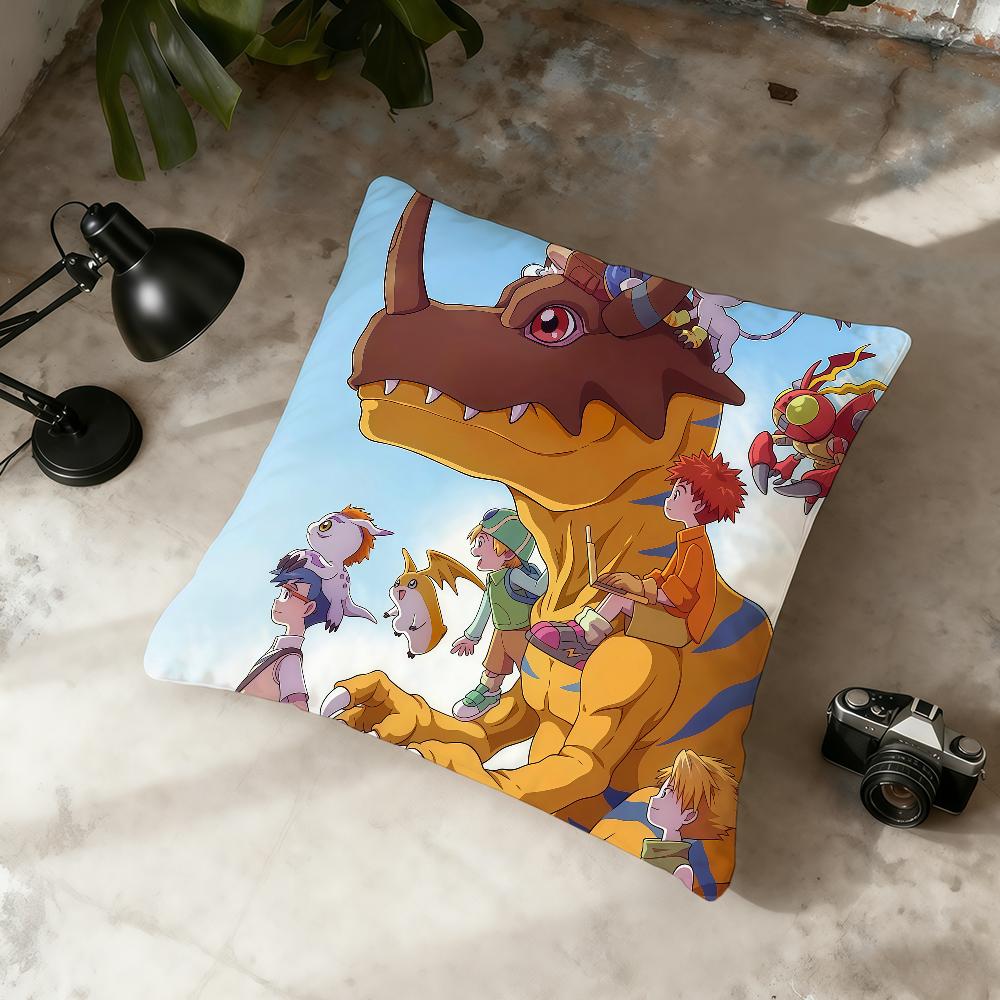 

Cartoon D-Digimon Adventure cushion cover Home Office Convenient Nordic Simplicity Hit With Zipper Cushion Cover 30cmx30cm