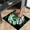Panathinaikos FC Printed Absorbent Washable Carpet, Non-Slip Bathroom Mats, Kitchen Rugs, Yoga Mat,Living Room Entrance, Camping Picnic Rugs
