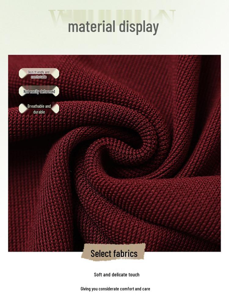 2026 Spring Ice Silk Wool Patchwork Knitwear for Middle-aged and Elderly Women
