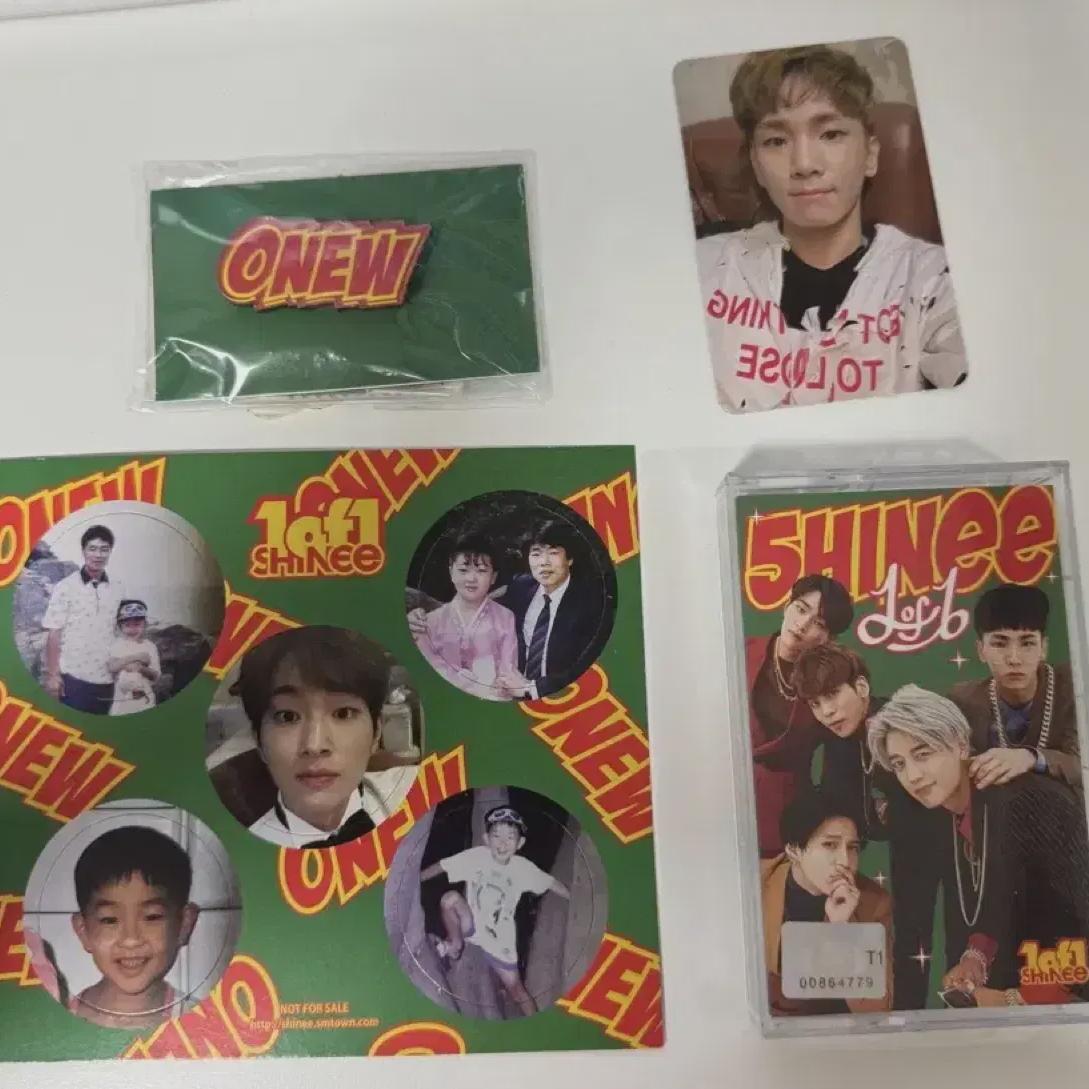 

Shinee 1of1 Cassette Limited Edition/onyu Ticket/onyu Badge/repack Kipoca