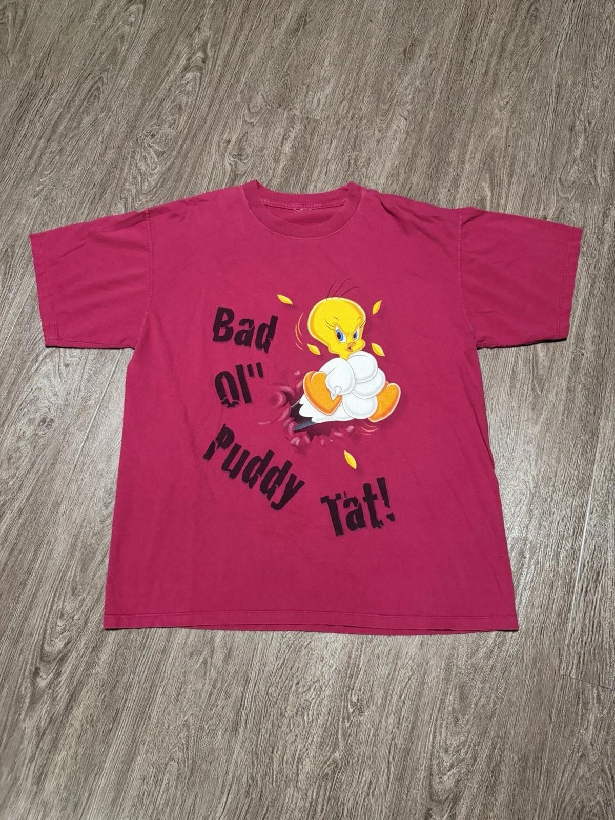 Vintage 1990s Looney Tunes Tweety “Bad Ol” Puddy Tat!” Shirt XL M