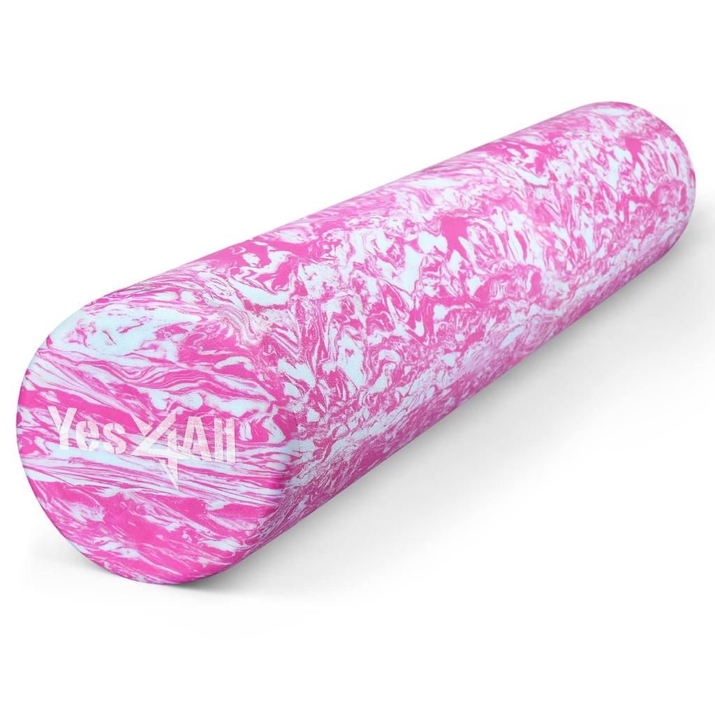 Yes4All Foam Roller Unicorn Marble EVA Material Stretching Pole Йога Pole Оборудование для йоги 91 см Японский импорт ZKZR розовый/белый [Обычный продукт]