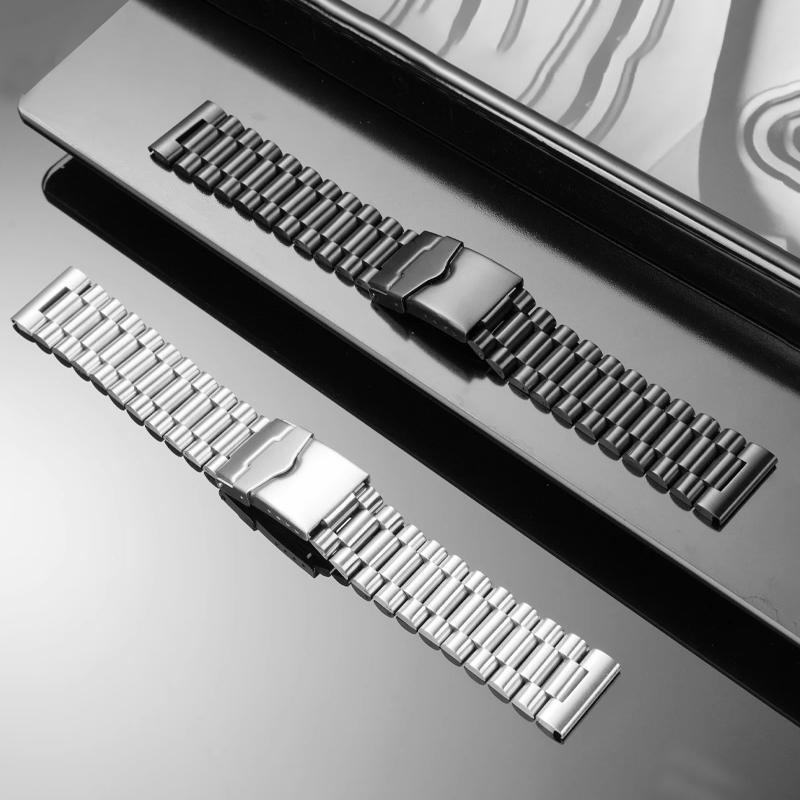 20mm 22mm För TAG Heuer F1-serien massivt rostfritt stål klockarmband herr Tag Heuer Carrera F1 högkvalitet klockarmband svart