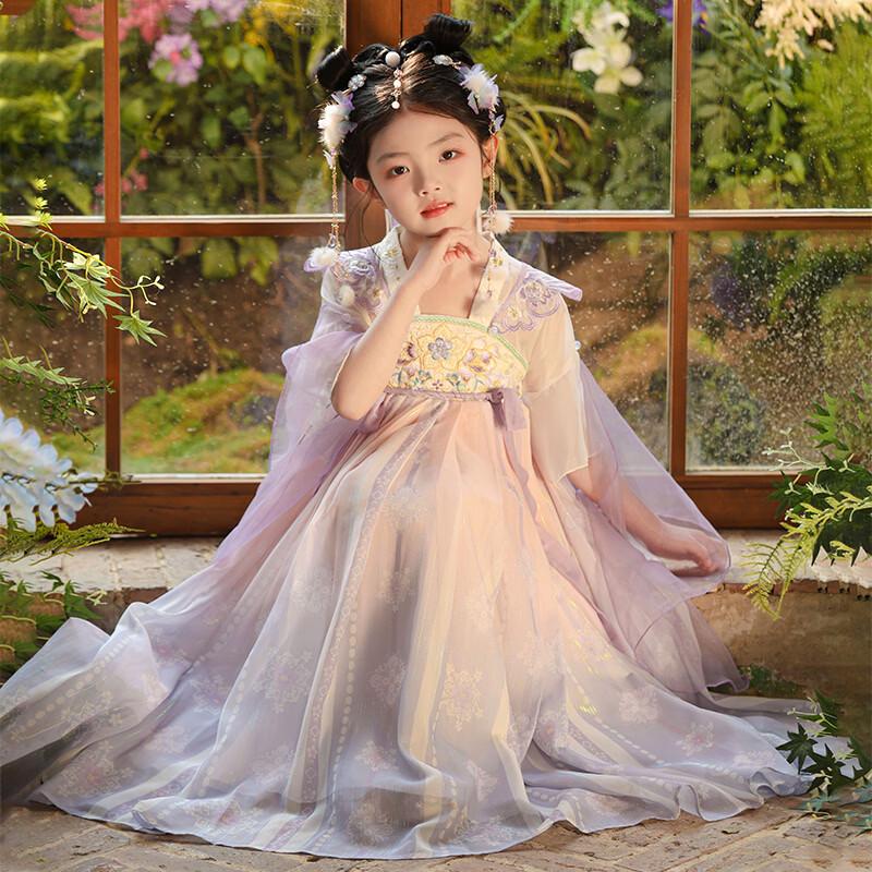 Girls' Summer Hanfu Princess Dress